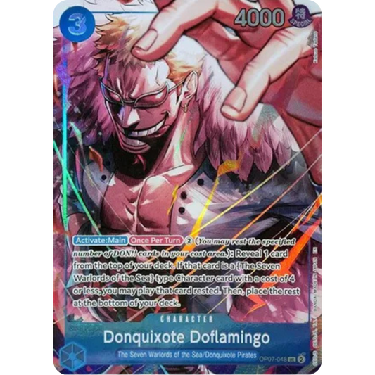 Donquixote Doflamingo (Seven Warlords of the Sea Binder Set) (OP07-048) - One Piece Promotion Cards Foil