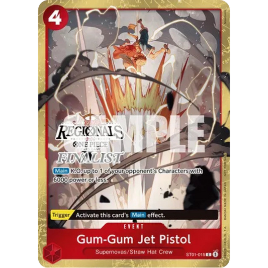 Gum-Gum Jet Pistol (Online Regional 2024) [Finalist] (ST01-015) - One Piece Promotion Cards Foil