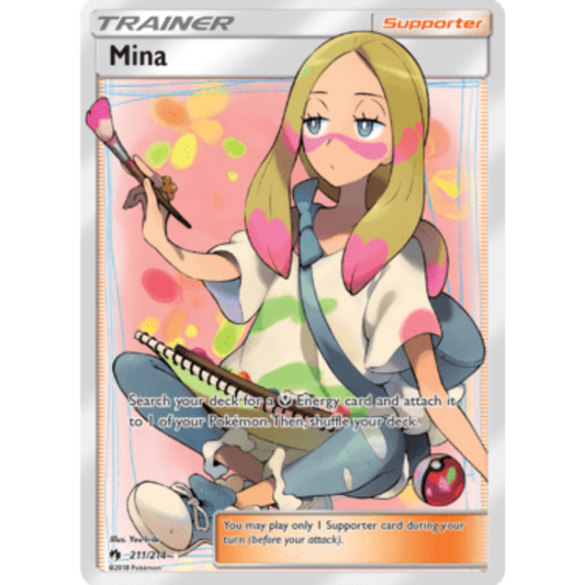 Mina (Full Art) 211  - Holofoil SM  Lost Thunder - Ultra Rare