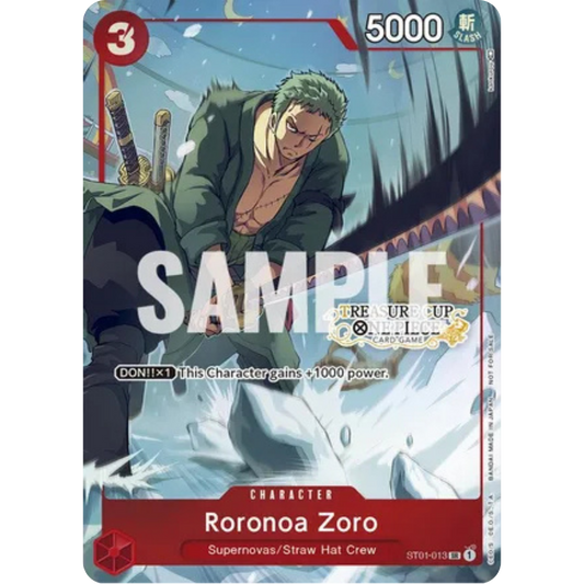 Roronoa Zoro - ST01-013 (Treasure Cup) (ST01-013) - One Piece Promotion Cards Foil