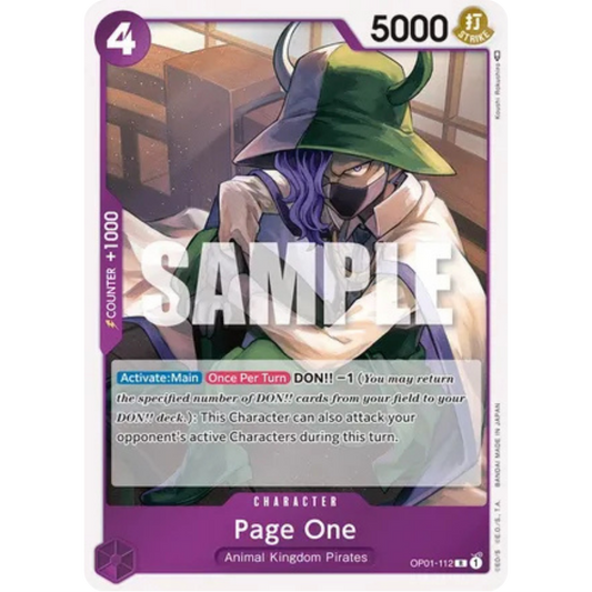 Page One (OP01-112) - Romance Dawn Foil