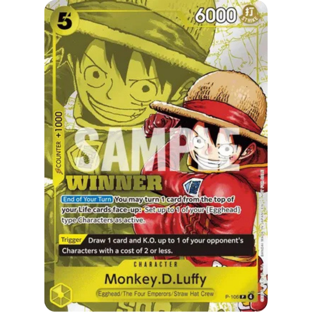Monkey.D.Luffy (Winner Pack 2026 Vol. 2) (P-106) - One Piece Promotion Cards Foil