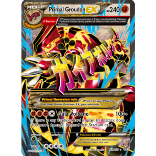 Primal Groudon EX (Omega 151/160  - Holofoil XY  Primal Clash - Ultra Rare