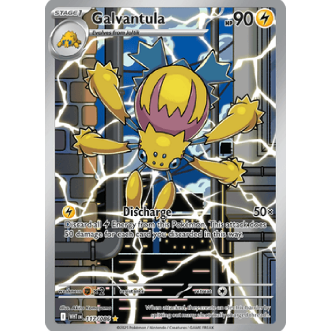 Galvantula 117/086  - Holofoil SV White Flare - Illustration Rare