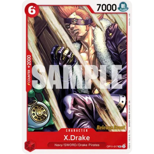 X.Drake (OP11-017) - A Fist of Divine Speed Release Event Cards