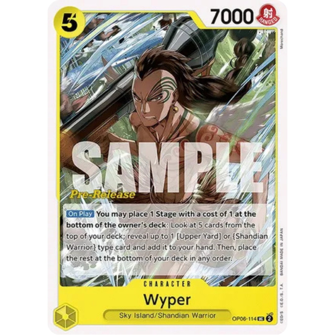 Wyper (OP06-114) - Wings of the Captain Pre-Release Cards