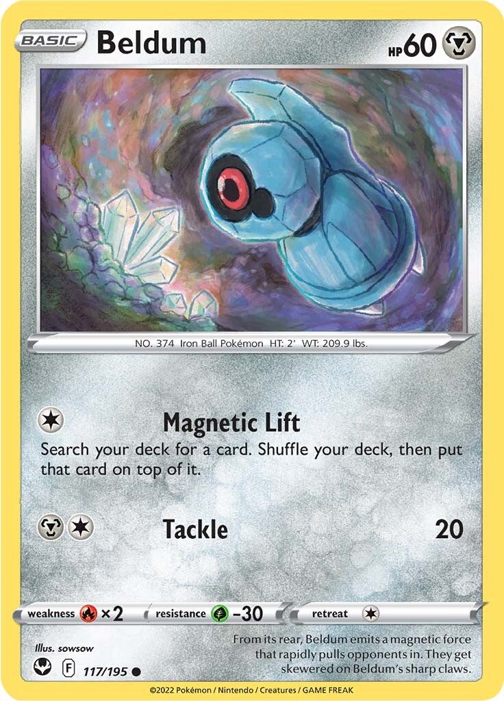 Beldum 117  SWSH12 Silver Tempest - Common