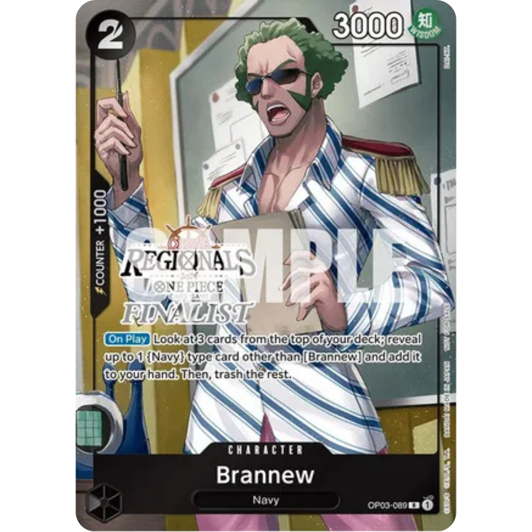 Brannew (Online Regional 2024) [Finalist] (OP03-089) - One Piece Promotion Cards Foil