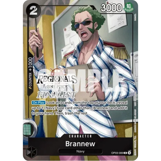 Brannew (Online Regional 2024) [Finalist] (OP03-089) - One Piece Promotion Cards Foil