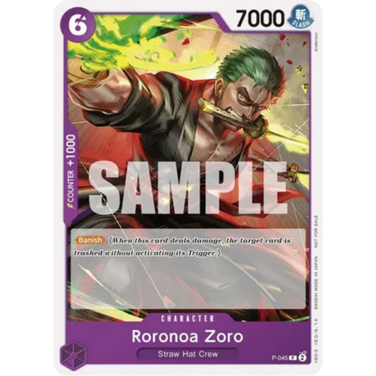 Roronoa Zoro (OP-06 Pre-Release Tournament) [Participant] (P-045) - One Piece Promotion Cards