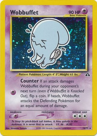 Wobbuffet (16) 016/75  Neo Discovery - Holo Rare