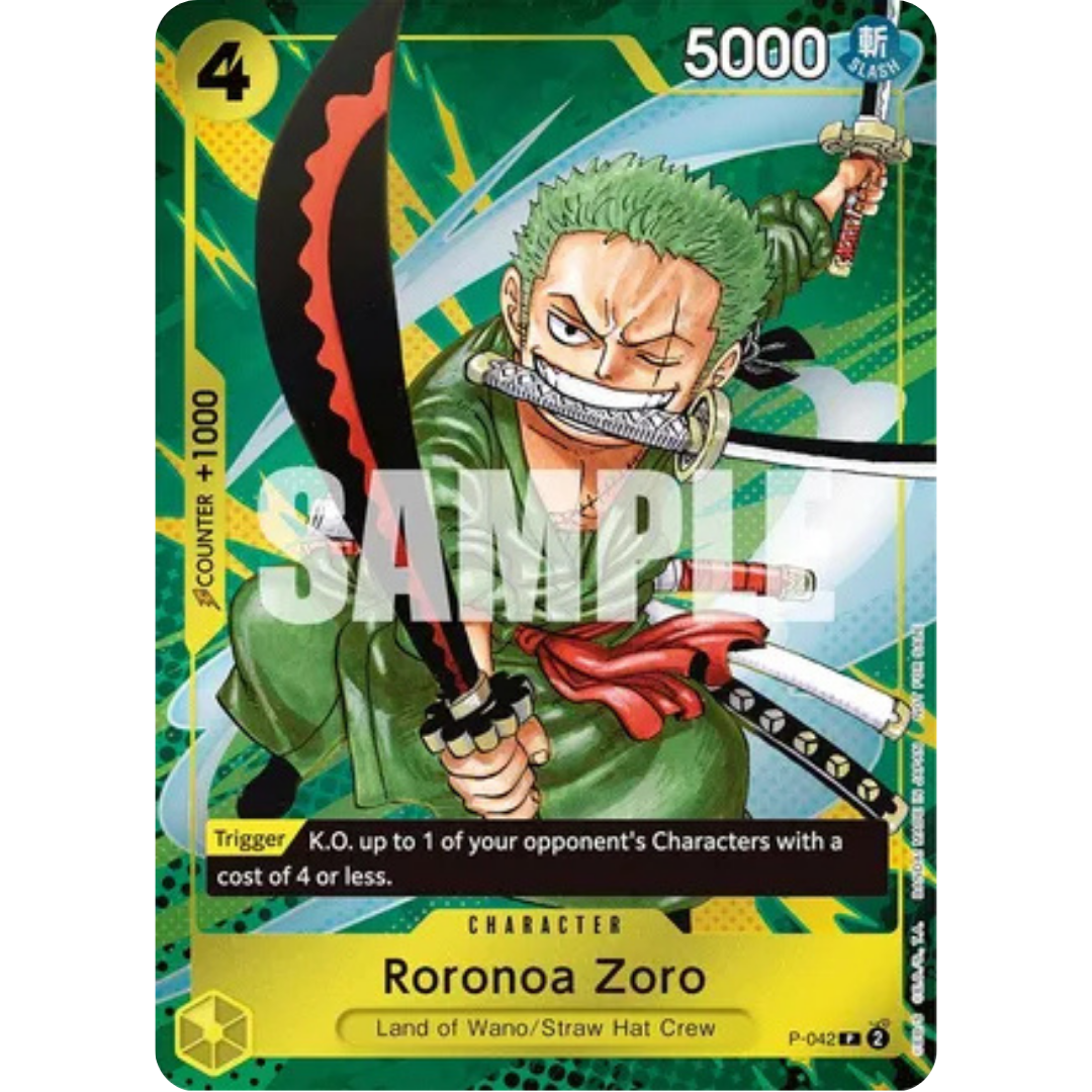 Roronoa Zoro (Event Pack Vol. 3) (P-042) - One Piece Promotion Cards Foil