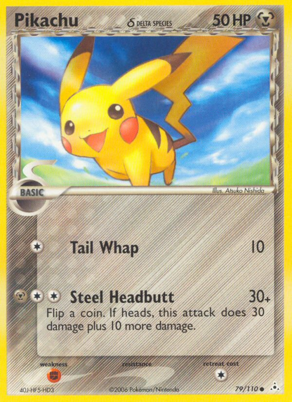 Pikachu (Delta Species) 079  Holon Phantoms - Common