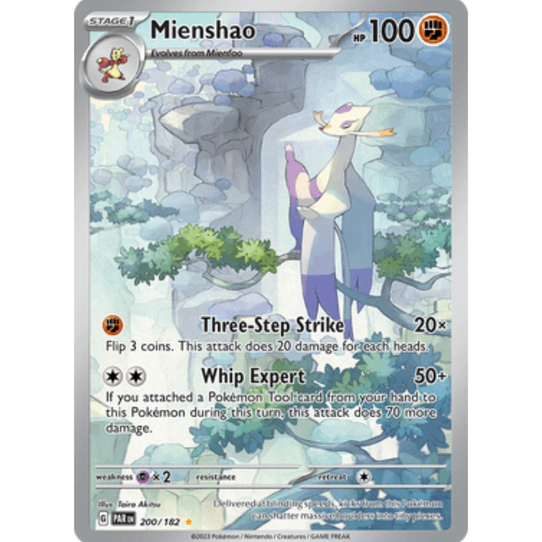 Mienshao 200/182  - Holofoil SV04 Paradox Rift - Illustration Rare