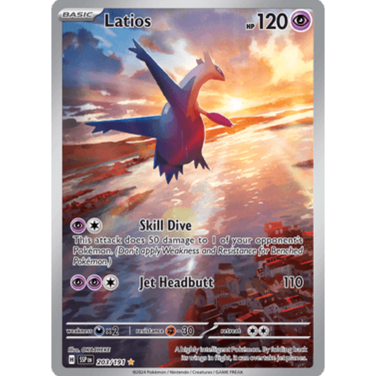 Latios 203/191  - Holofoil SV08 Surging Sparks - Illustration Rare