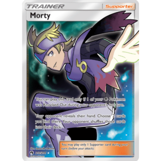 Morty (Full Art) 212  - Holofoil SM  Lost Thunder - Ultra Rare