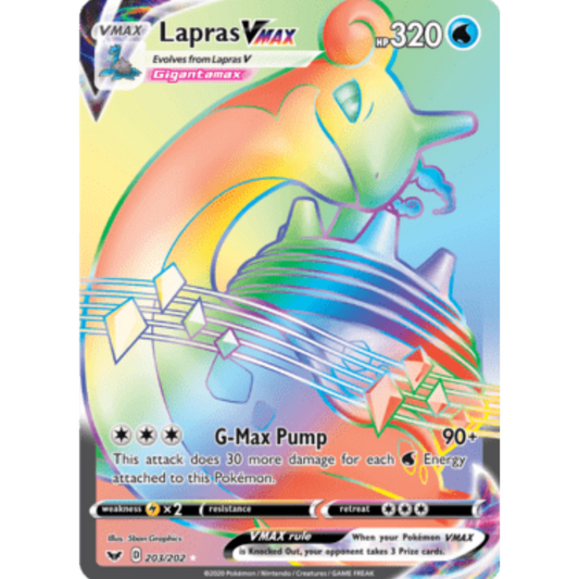Lapras VMAX (203/202) [Sword & Shield: Base Set]