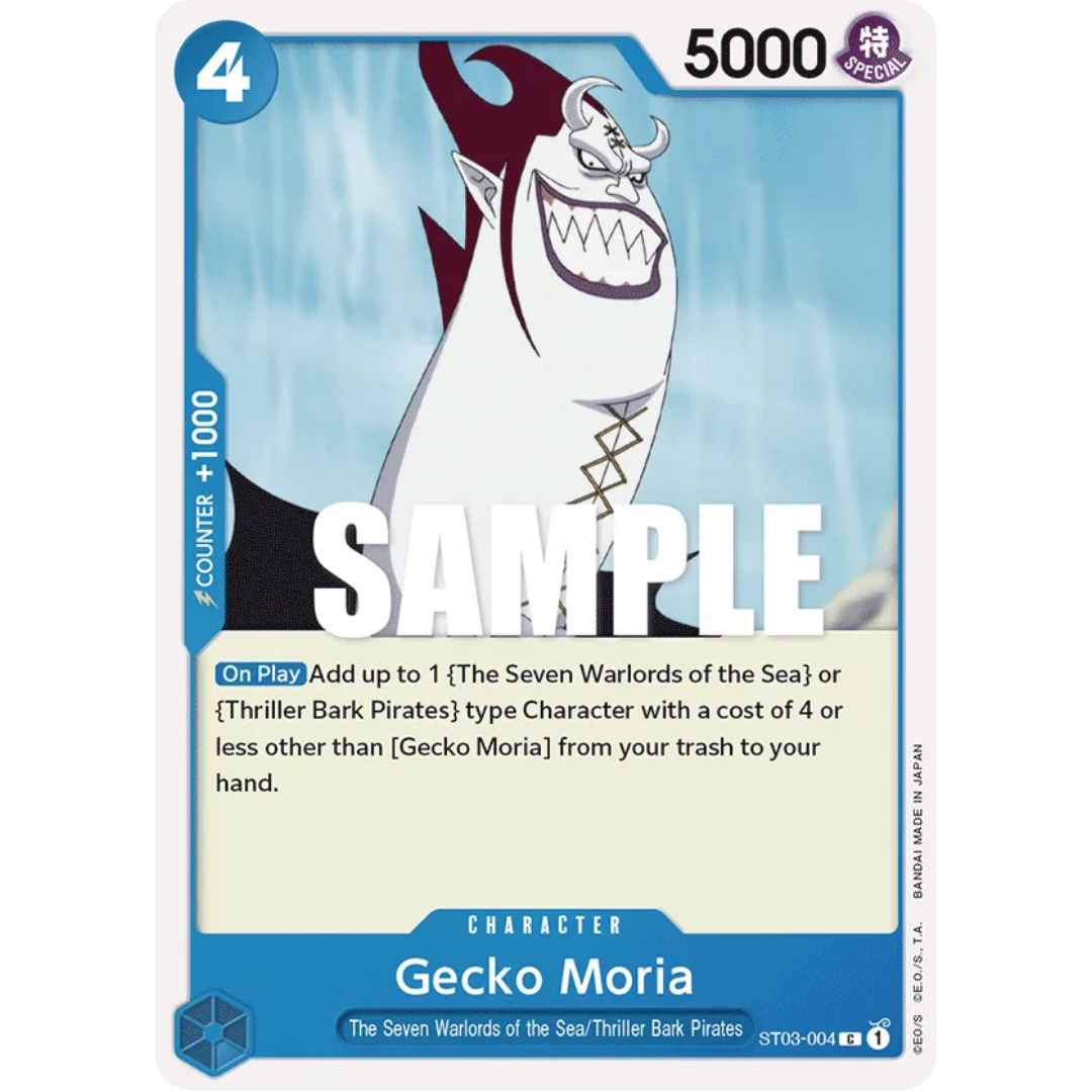 Gecko Moria (ST03-004) - Starter Deck 3: The Seven Warlords of The Sea