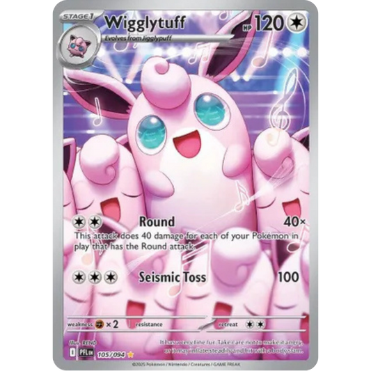 Wigglytuff 105/094  - Holofoil ME02 Phantasmal Flames - Illustration Rare