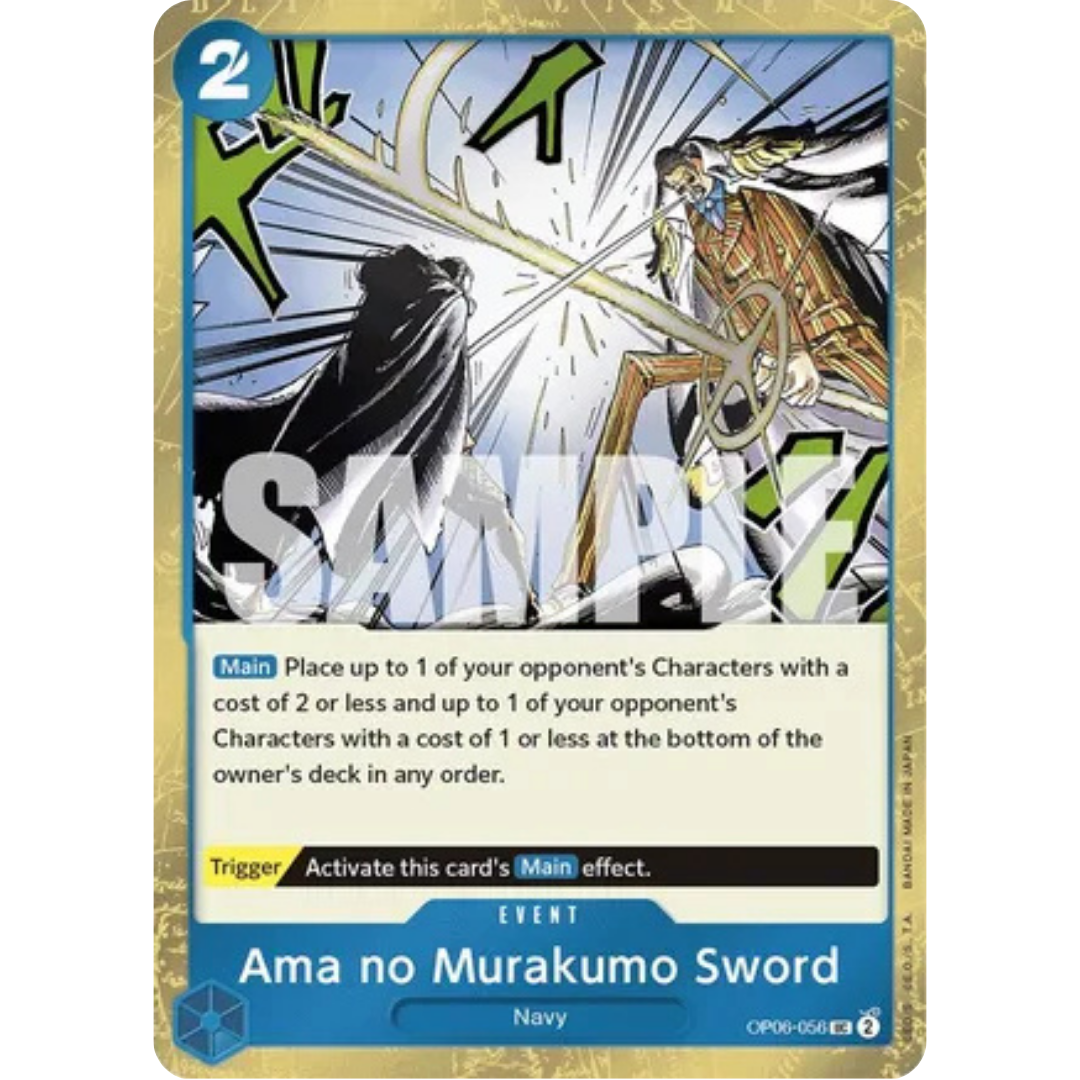 Ama no Murakumo Sword (Jolly Roger Foil) (OP06-056) - Premium Booster -The Best- Foil