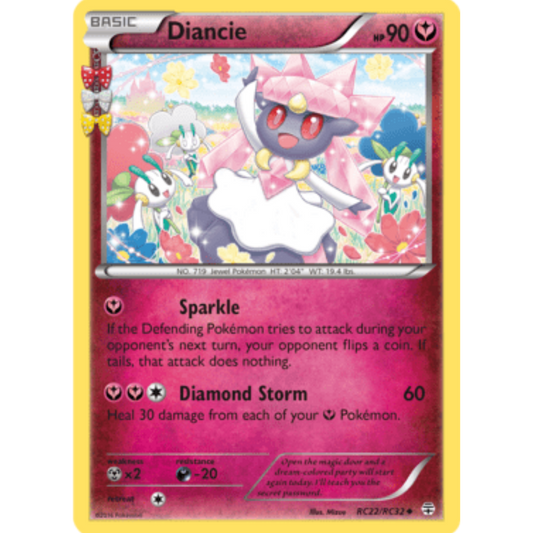 Diancie RC22/RC32  - Holofoil Generations Radiant Collection - Uncommon
