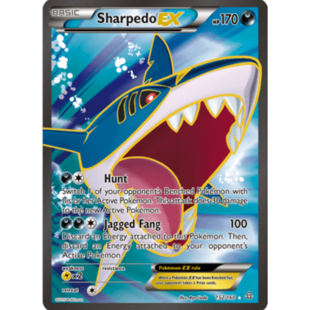 Sharpedo EX (152 Full Art)  - Holofoil XY  Primal Clash - Ultra Rare