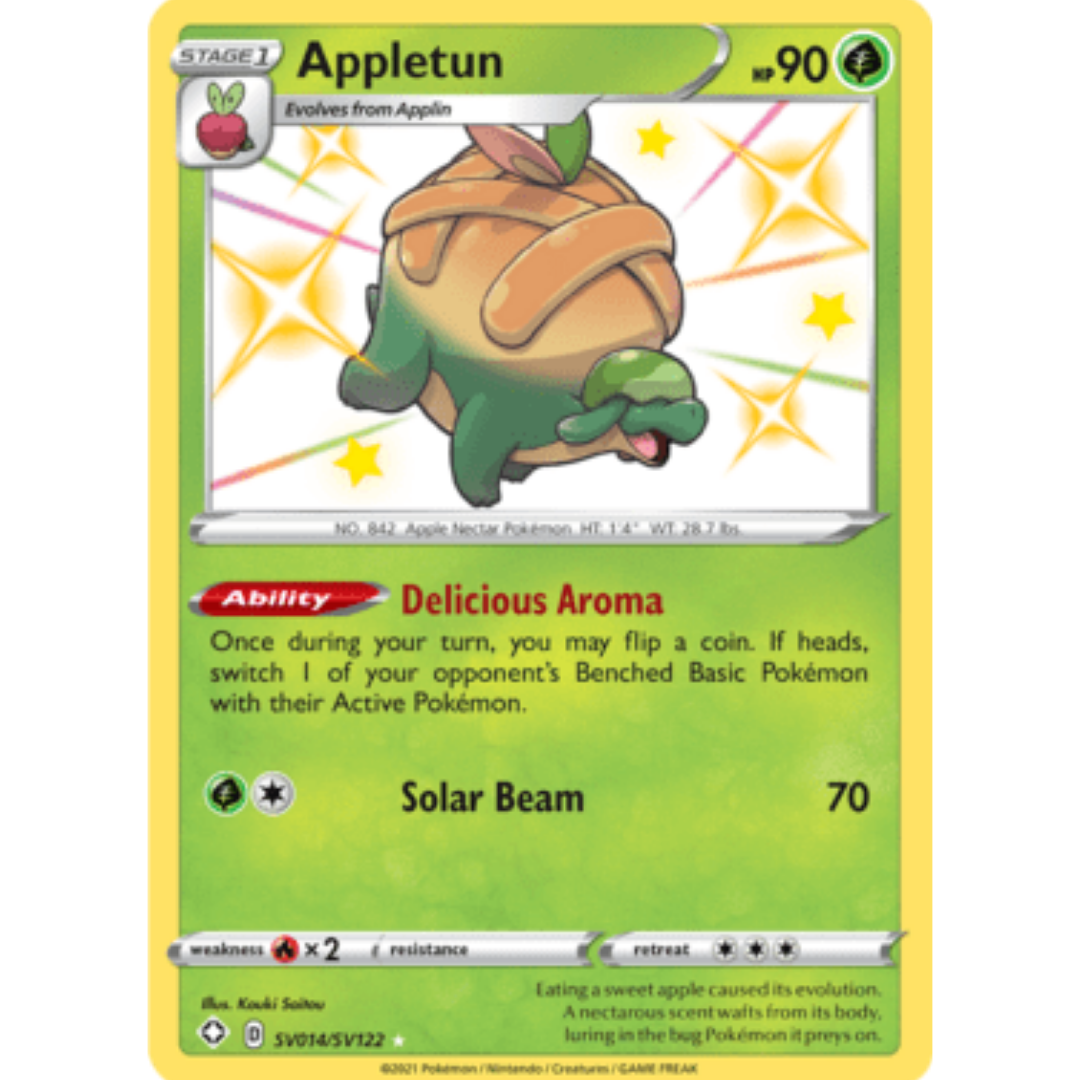 Appletun SV014  - Holofoil Shining Fates Shiny Vault - Shiny Holo Rare