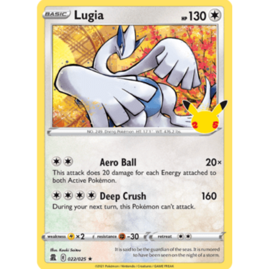 Lugia 022/025  - Holofoil Celebrations - Holo Rare