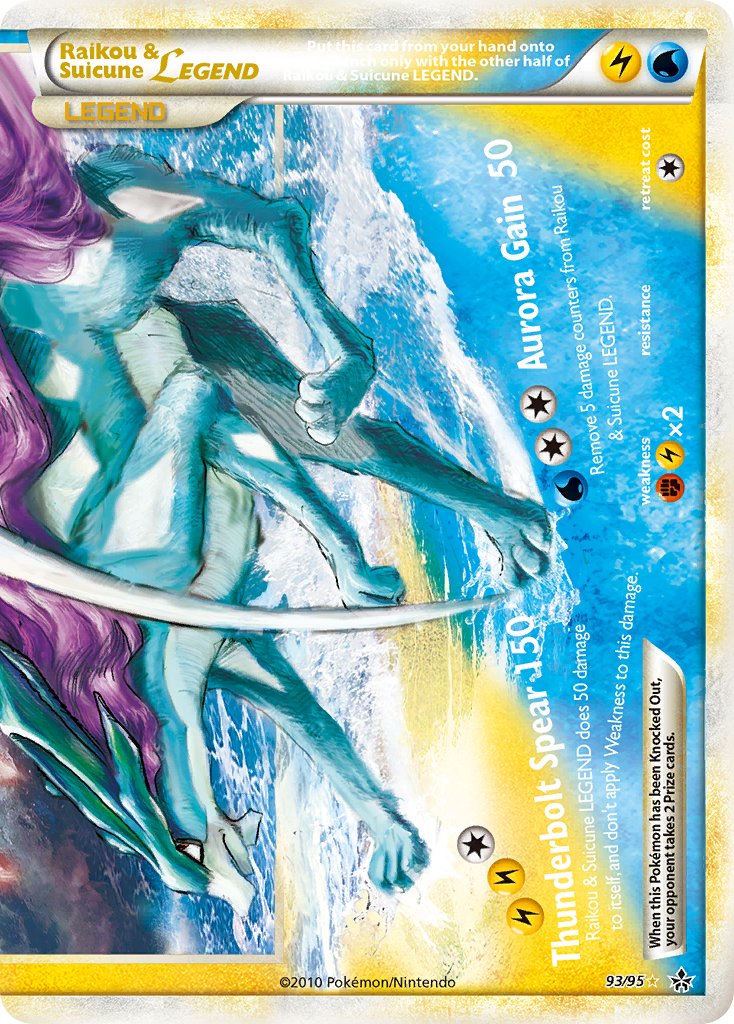 Raikou & Suicune Legend (Bottom)  - Holofoil Unleashed - Ultra Rare