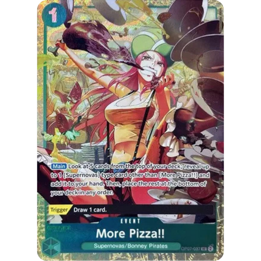More Pizza!! (Premium Card Collection -Best Selection Vol. 4-) (OP07-037) - One Piece Promotion Cards Foil