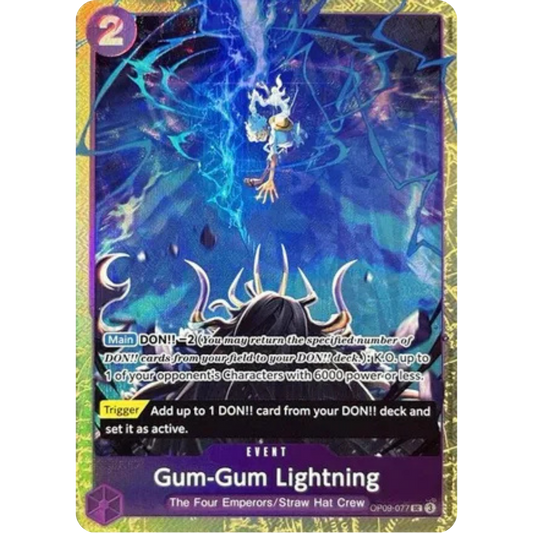 Gum-Gum Lightning (Premium Card Collection -Best Selection Vol. 4-) (OP09-077) - One Piece Promotion Cards Foil