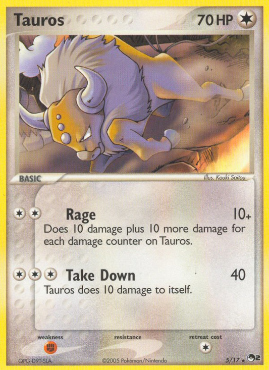 Tauros 005  POP Series 2 - Rare