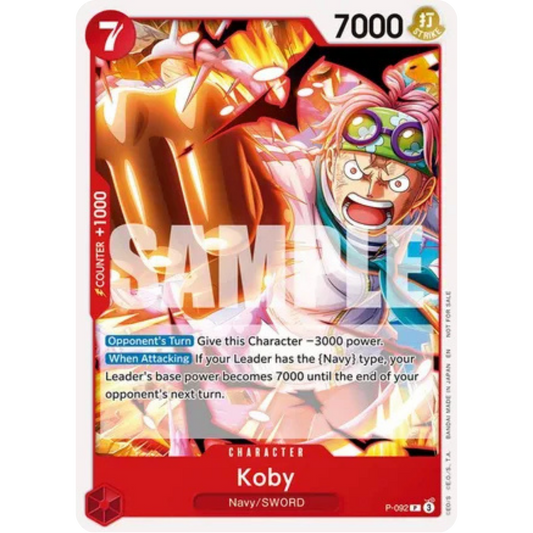 Koby (OP12 Release Event) (P-092) - One Piece Promotion Cards