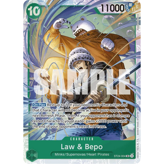 Law & Bepo (ST24-004) - Starter Deck 24: GREEN Jewelry Bonney Foil