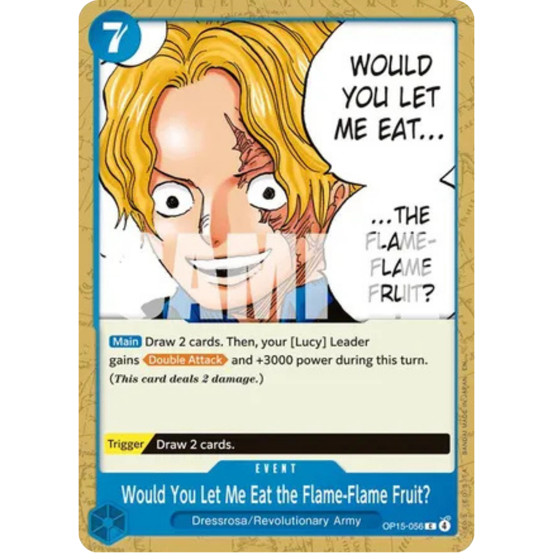 Would You Let Me Eat the Flame-Flame Fruit? (OP15-056) - Adventure on Kami's Island