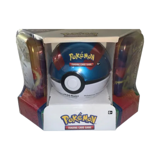 Pokemon - Poke Ball Tin + 2 Kanto Power Mini Tins - Great Ball