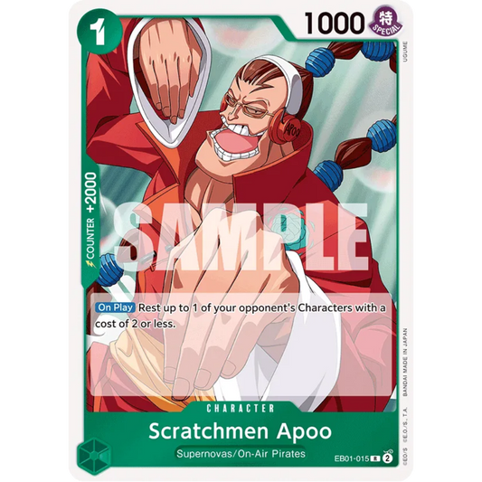 Scratchmen Apoo (Reprint) (EB01-015) - Starter Deck 24: GREEN Jewelry Bonney