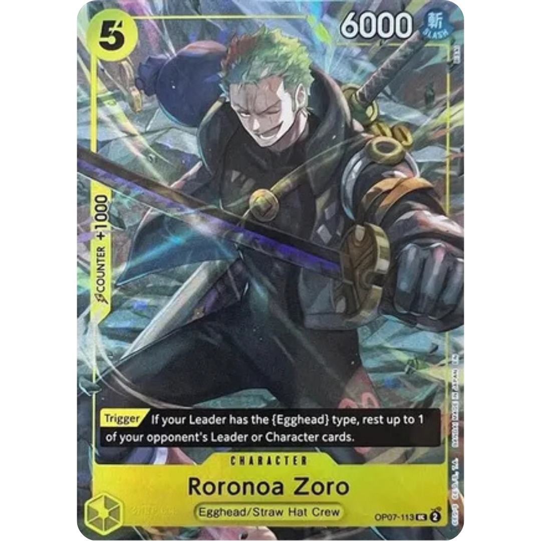 Roronoa Zoro (Illustration Box Vol.3) (OP07-113) - One Piece Promotion Cards Foil