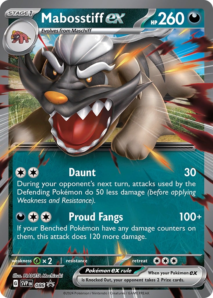 Mabosstiff ex 086  - Holofoil SV Scarlet & Violet Promo Cards - Promo