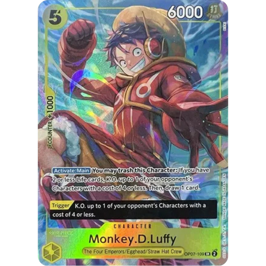 Monkey.D.Luffy (Illustration Box Vol.3) (OP07-109) - One Piece Promotion Cards Foil