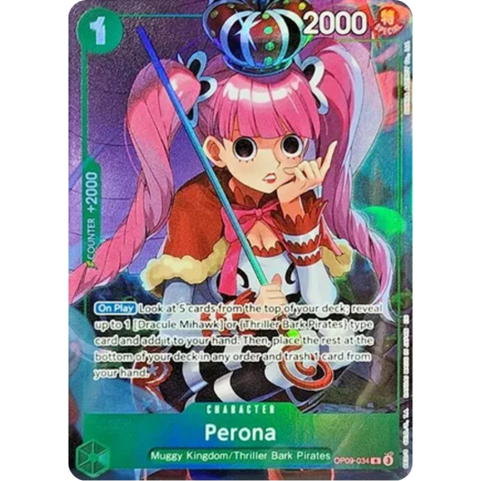 Perona (Illustration Box Vol. 4) (OP09-034) - One Piece Promotion Cards Foil