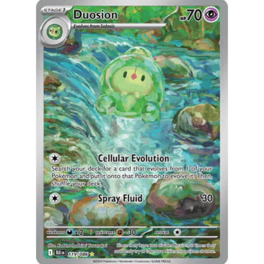 Duosion 119/086  - Holofoil SV Black Bolt - Illustration Rare