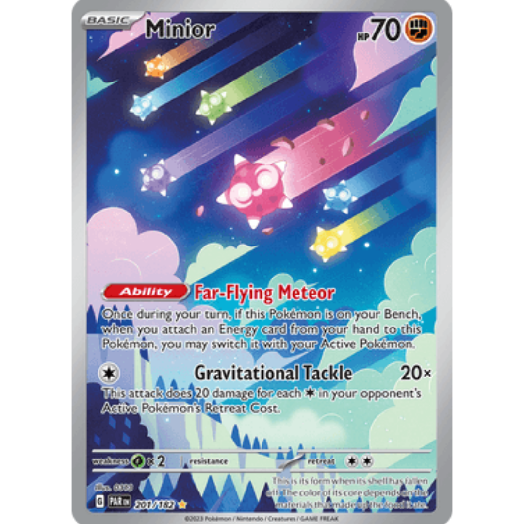 Minior 201/182  - Holofoil SV04 Paradox Rift - Illustration Rare