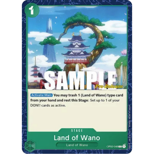 Land of Wano (OP02-048) - Paramount War Pre-Release Cards