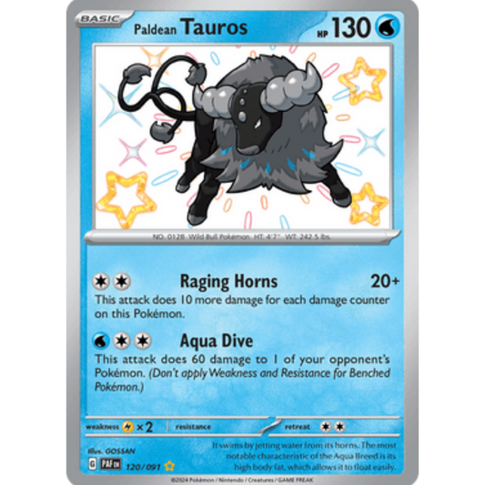 Paldean Tauros (120/091) [Scarlet & Violet: Paldean Fates]