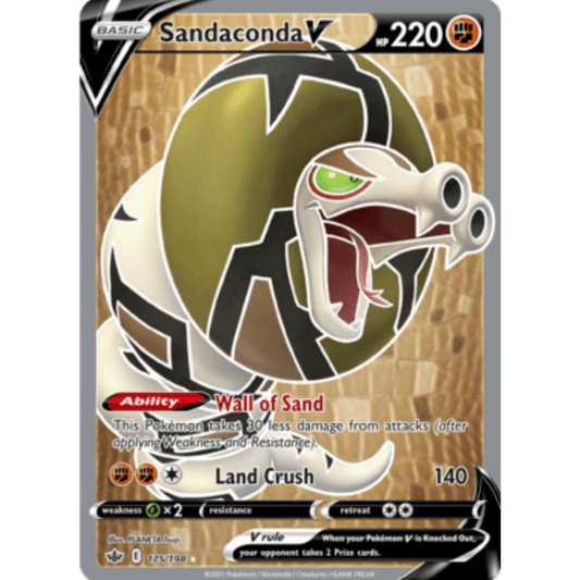 Sandaconda V (175/198) [Sword & Shield: Chilling Reign]