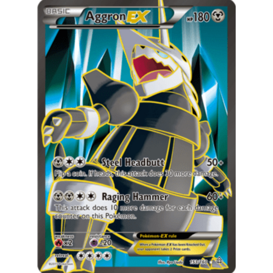 Aggron EX (153 Full Art) 153/160  - Holofoil XY  Primal Clash - Ultra Rare