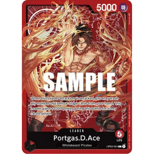 Portgas.D.Ace (Alternate Art) (Map) (OP03-001) - Pillars of Strength Foil