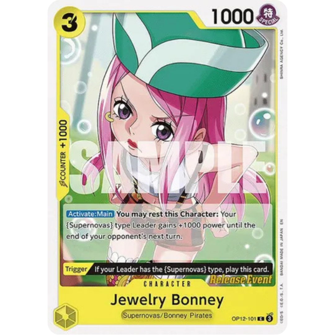 Jewelry Bonney (101) (OP12-101) - Legacy of the Master Release Event Cards