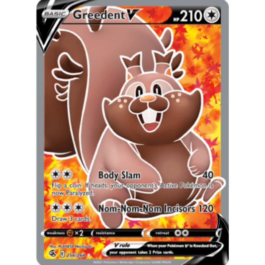 Greedent V (256/264) [Sword & Shield: Fusion Strike]